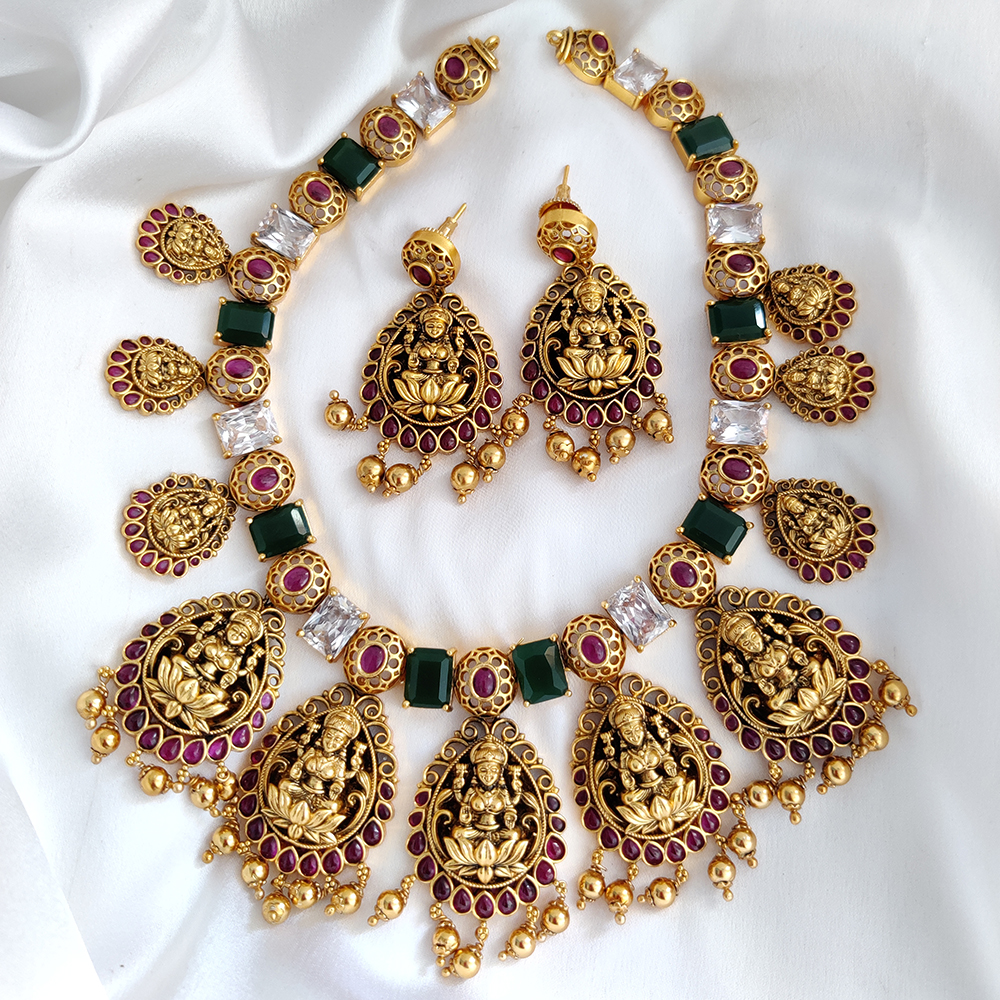 Kerala Design Bridal Haram – Posh Jewelery