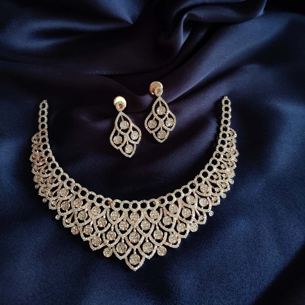 Party Wear Alloy Premium Quality Ad Necklace Set – Posh Jewelery