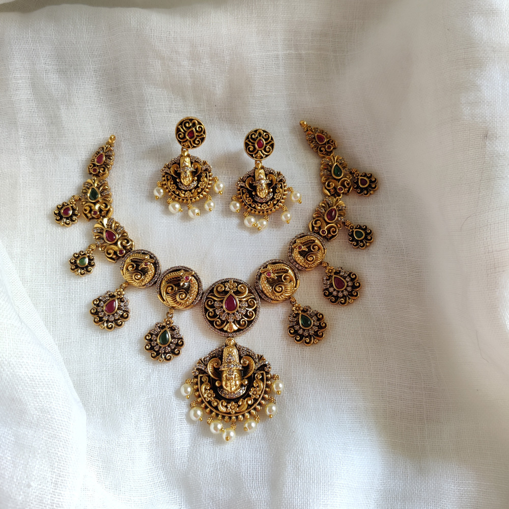 Unique Perumal Designer Necklace