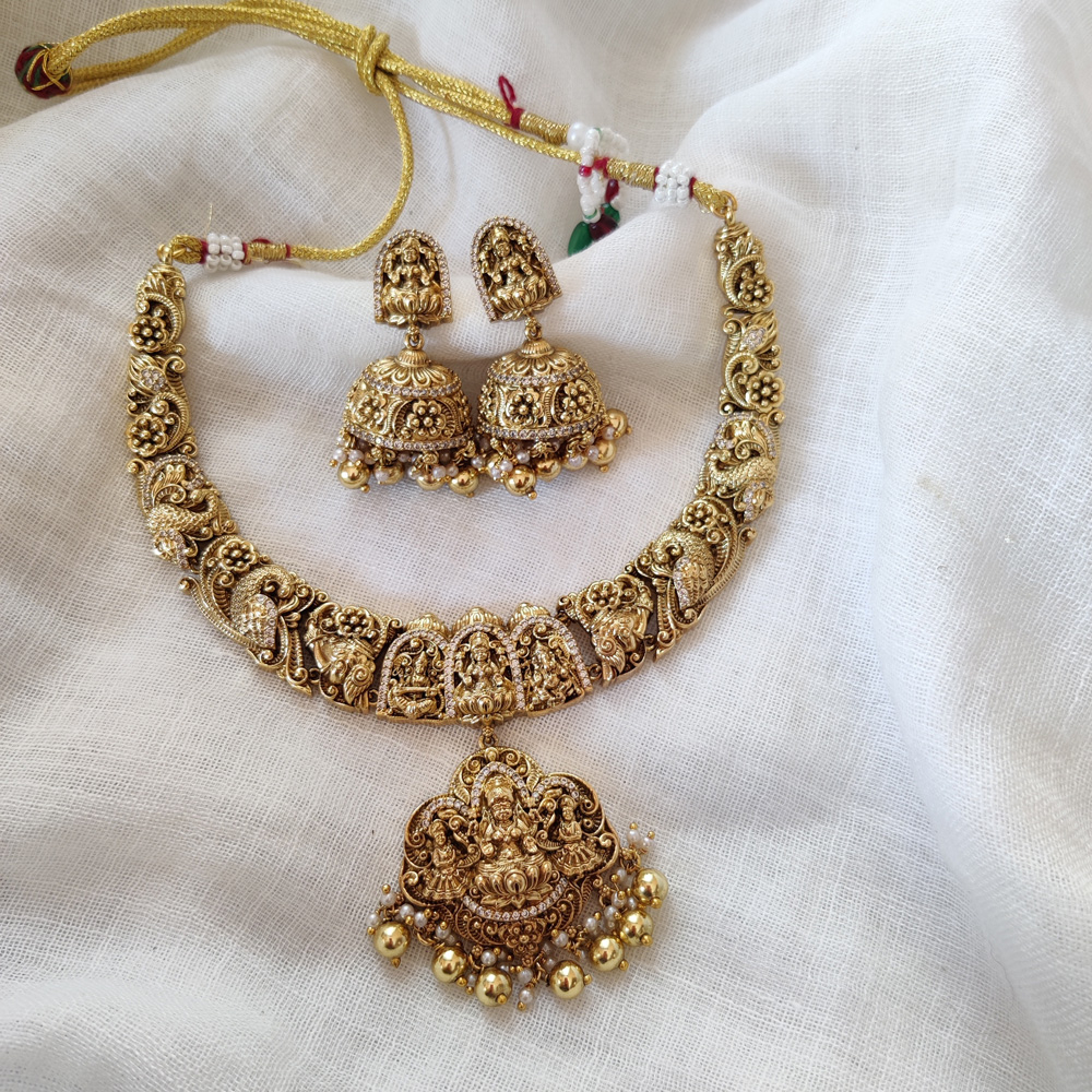 Bridal Lakshmi & Ganesh Neckpiece